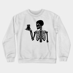 coffee skeleton Crewneck Sweatshirt